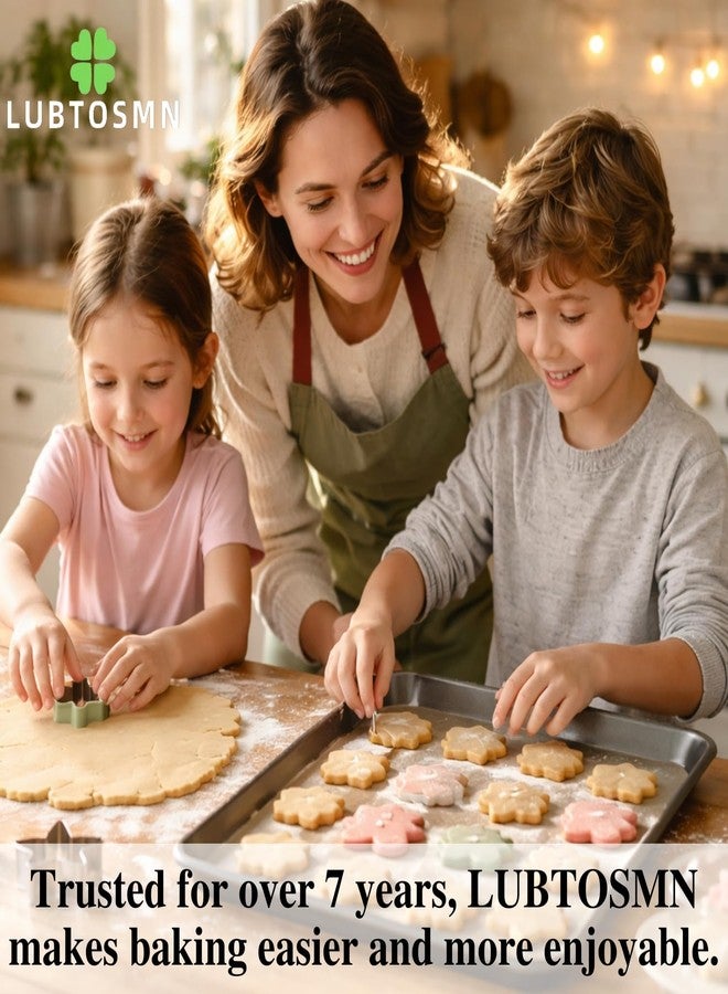 LUBTOSMN مجموعة قوالب تقطيع بسكويت يونيكورن من لوبتوسمن، 7 قطع، 3 بوصات - 5 وجوه ورؤوس يونيكورن، قوس قزح، نجمة متساقطة - قوالب عجينة السكر لأعياد ميلاد الأطفال، والعطلات، وحفلات الزفاف - Image 2